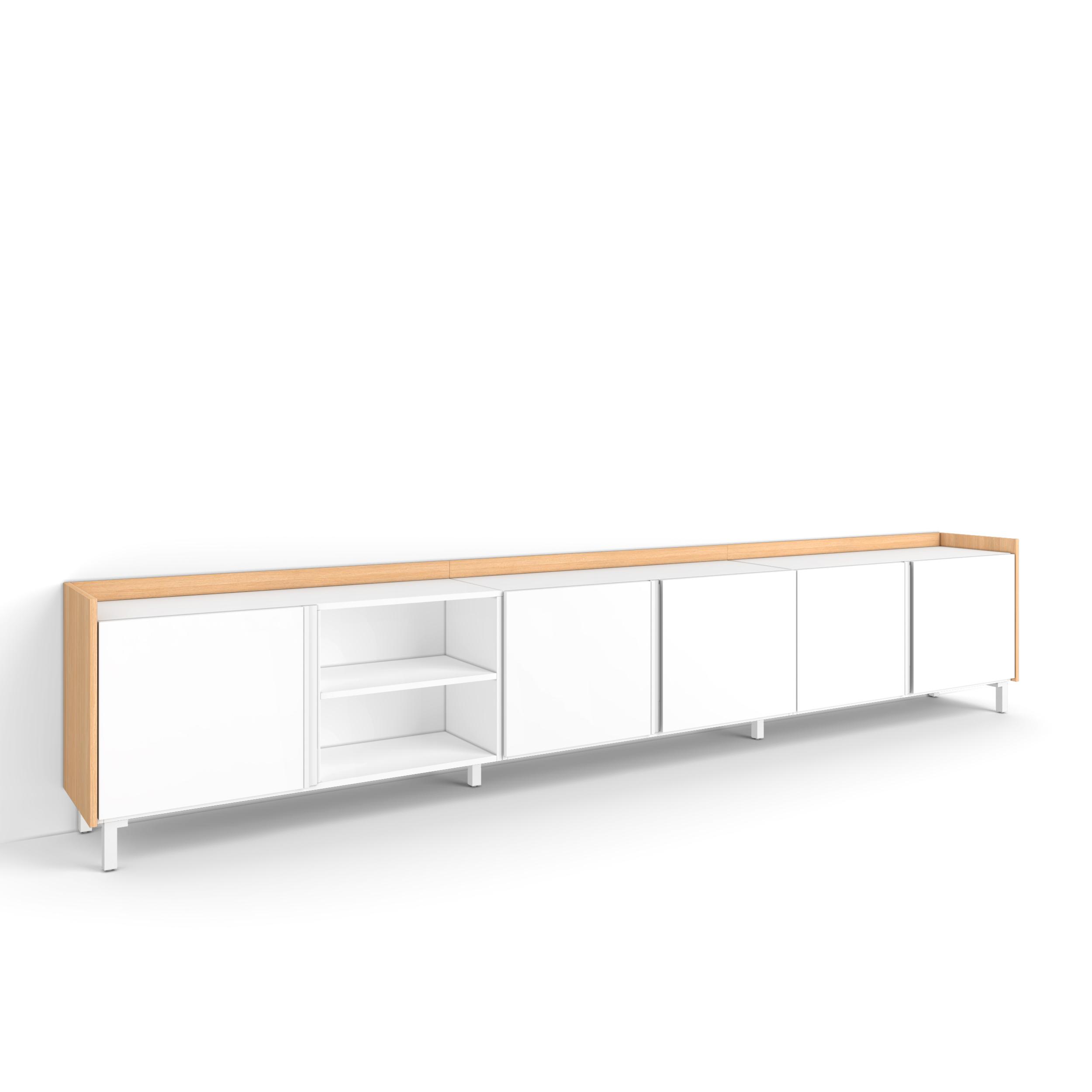 Mueble TV, Televisión, 309x35x61cm, Para TV hasta 80", Diseño industrial