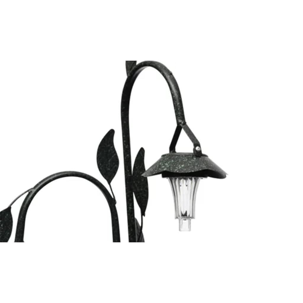 Vidaxl Cesta Con Luces LED | Fibra de Coco y Hierro Fundido