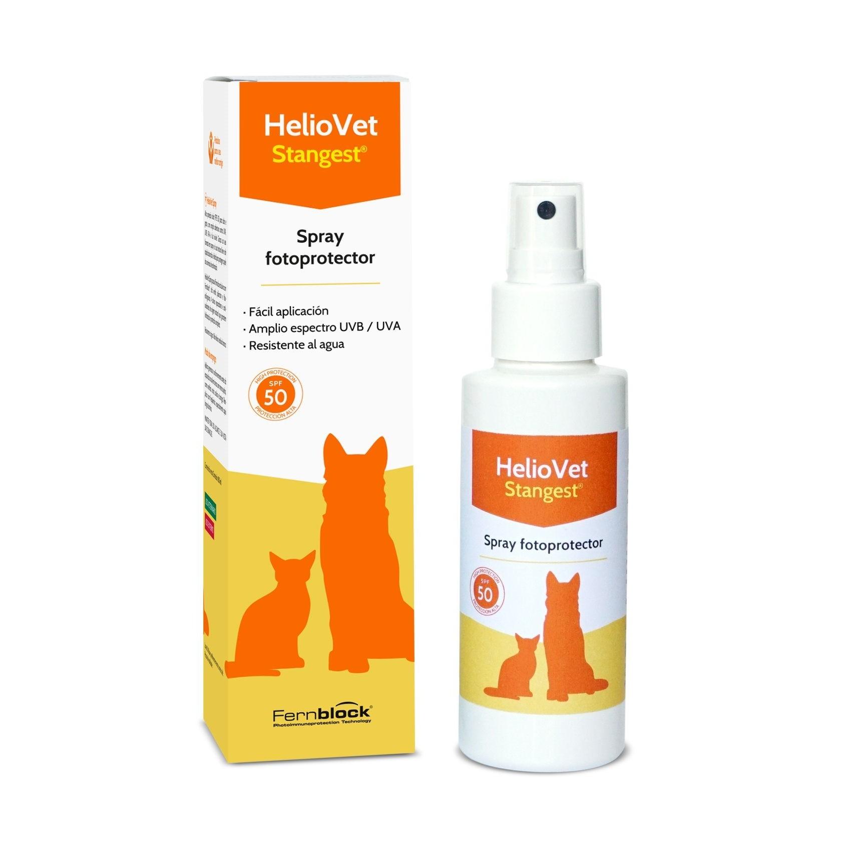 STANGEST Heliovet Protector Solar para Perros y Gatos, Spray, 80 ml