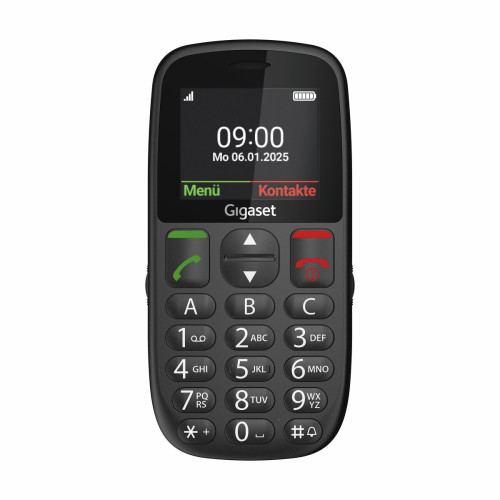 Gigaset GL395 5,59 cm (2.2") 90 g Negro Teléfono para personas mayores