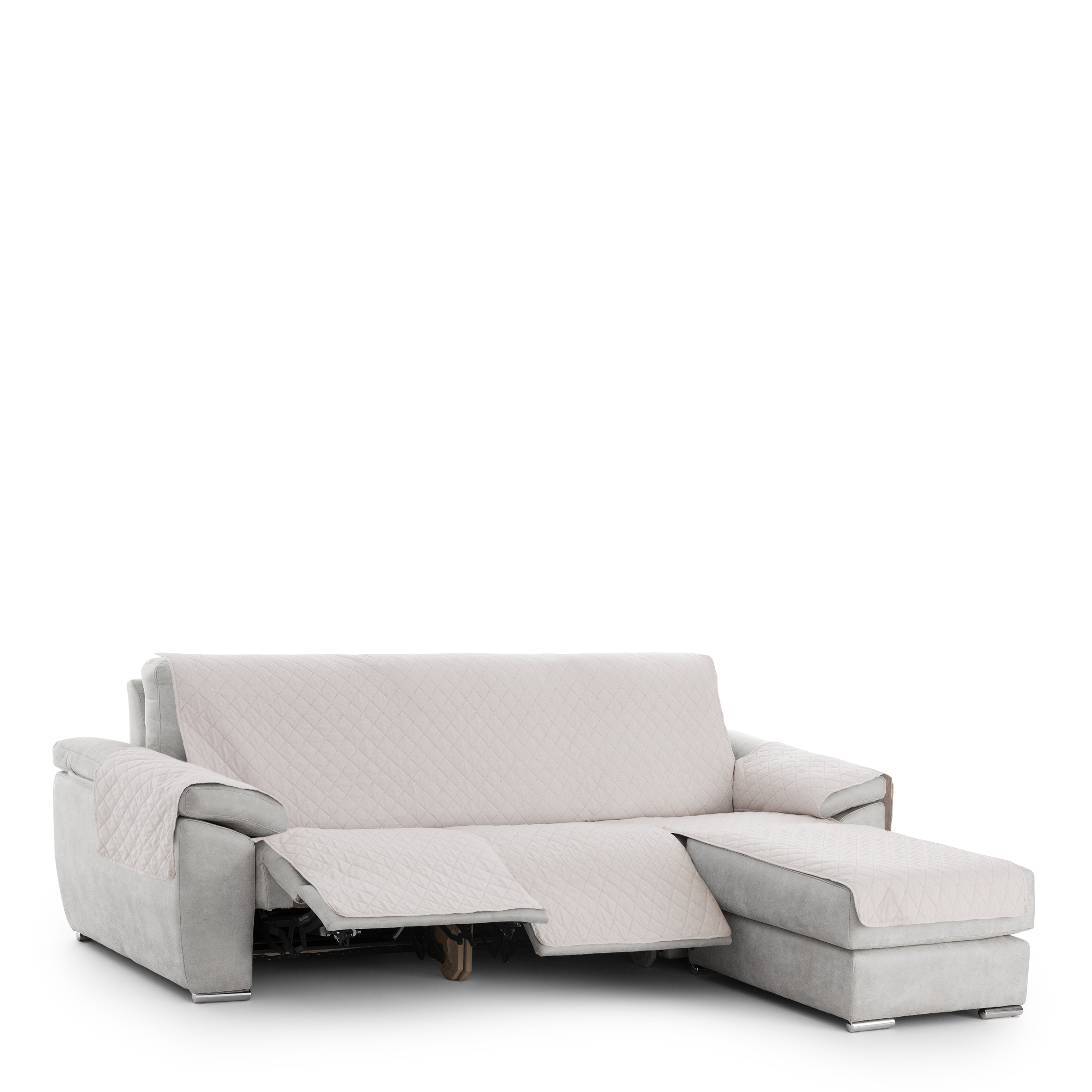 Funda de sofa chaise longue relax m/3 dcha. c/01, Tamaño normal derecha (mirando de frente),100x240x110cm, Fabricado en España