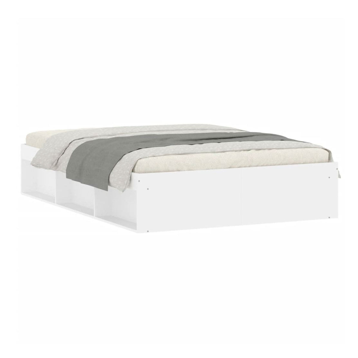 Cama Capadocia 6 módulos de almacenaje blanco