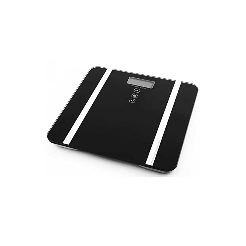 SUINGA Bascula de Baño Digital de Cristal Templado | Peso Baño con Precision de 100g | Capacidad Maxima 180kg | Activación por el Tacto
