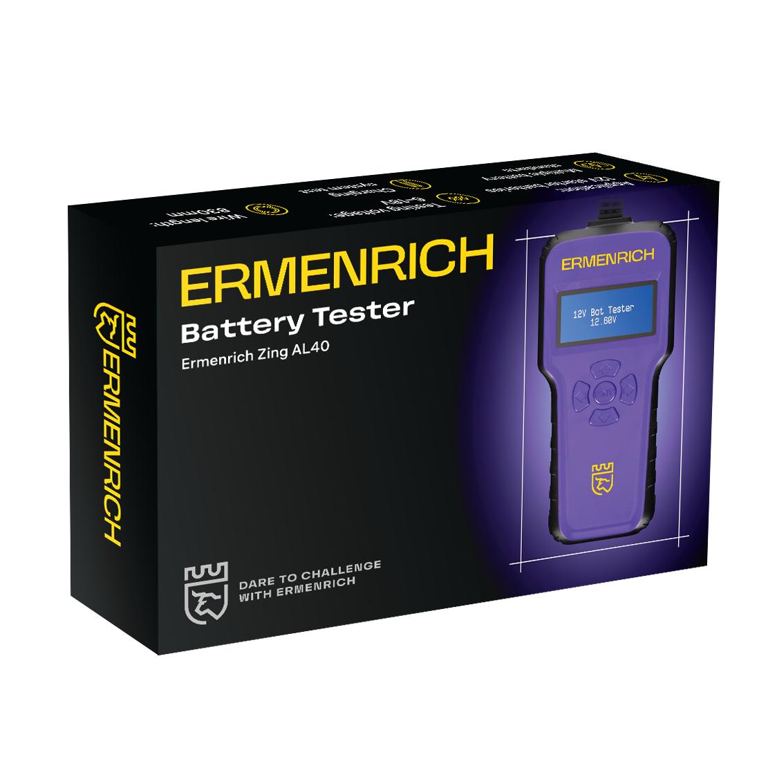 Comprobador de batería Ermenrich Zing AL40