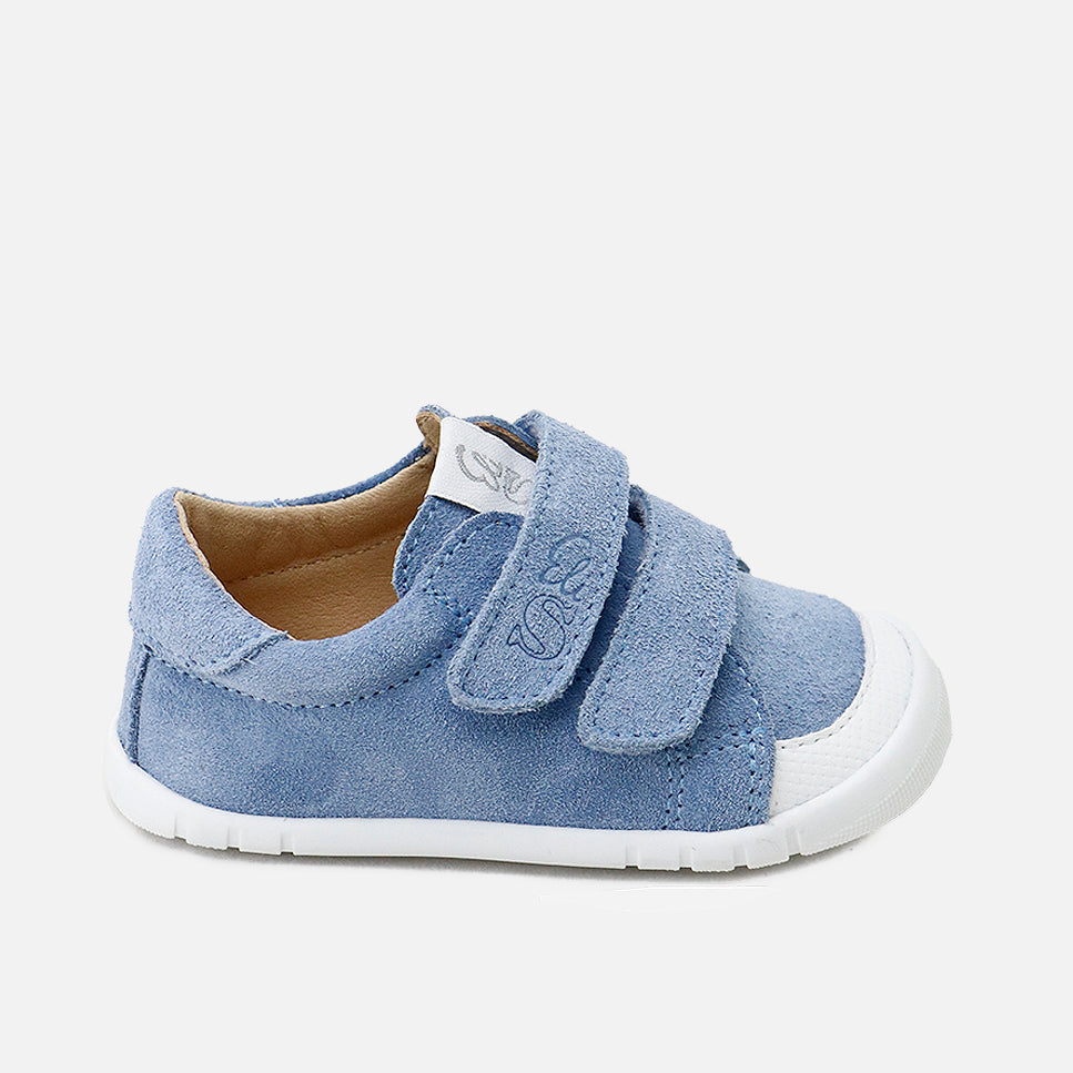 Deportivos barefoot doble cierre piel velour jeans Elisoft | Eli 1957