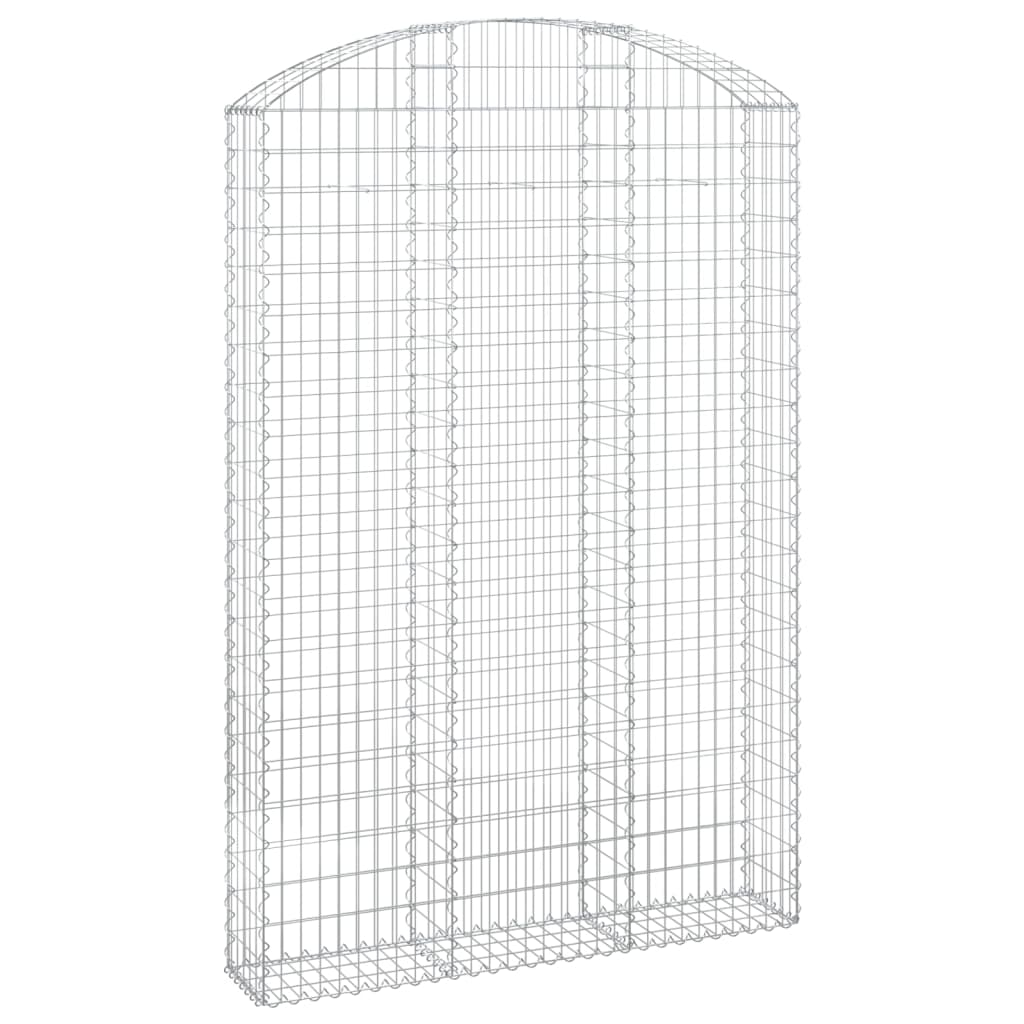 Vidaxl Cesta de Gaviones Arco Hierro Galvanizado (150x30x80/100cm)