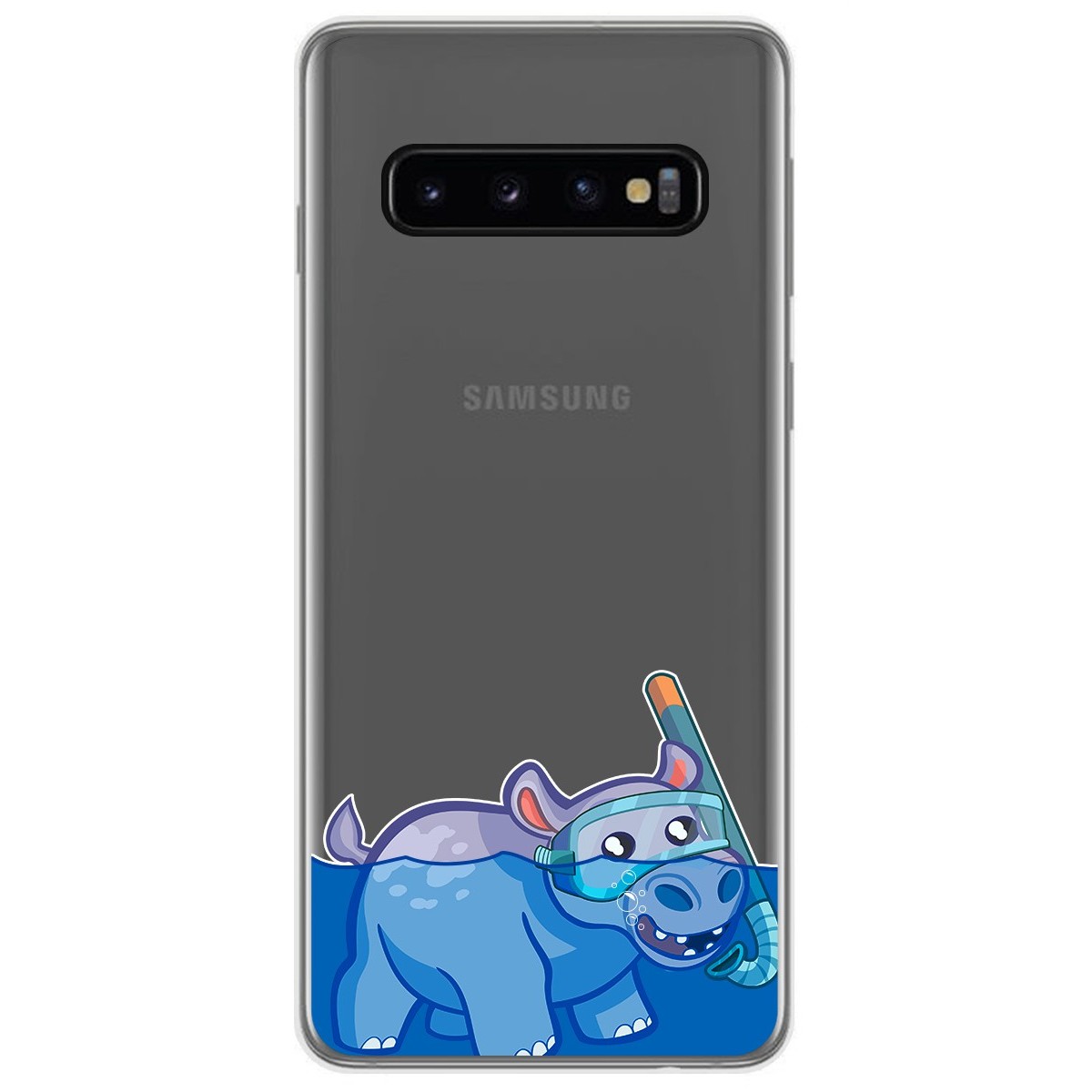 Tumundosmartphone Funda Gel Transparente Samsung Galaxy S10 Plus Personalizada con Dibujo Hipo