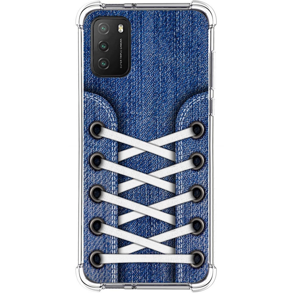 Tumundosmartphone Funda Silicona Antigolpes para Xiaomi POCO M3 / Redmi 9T diseño Zapatillas 01 Dibujos