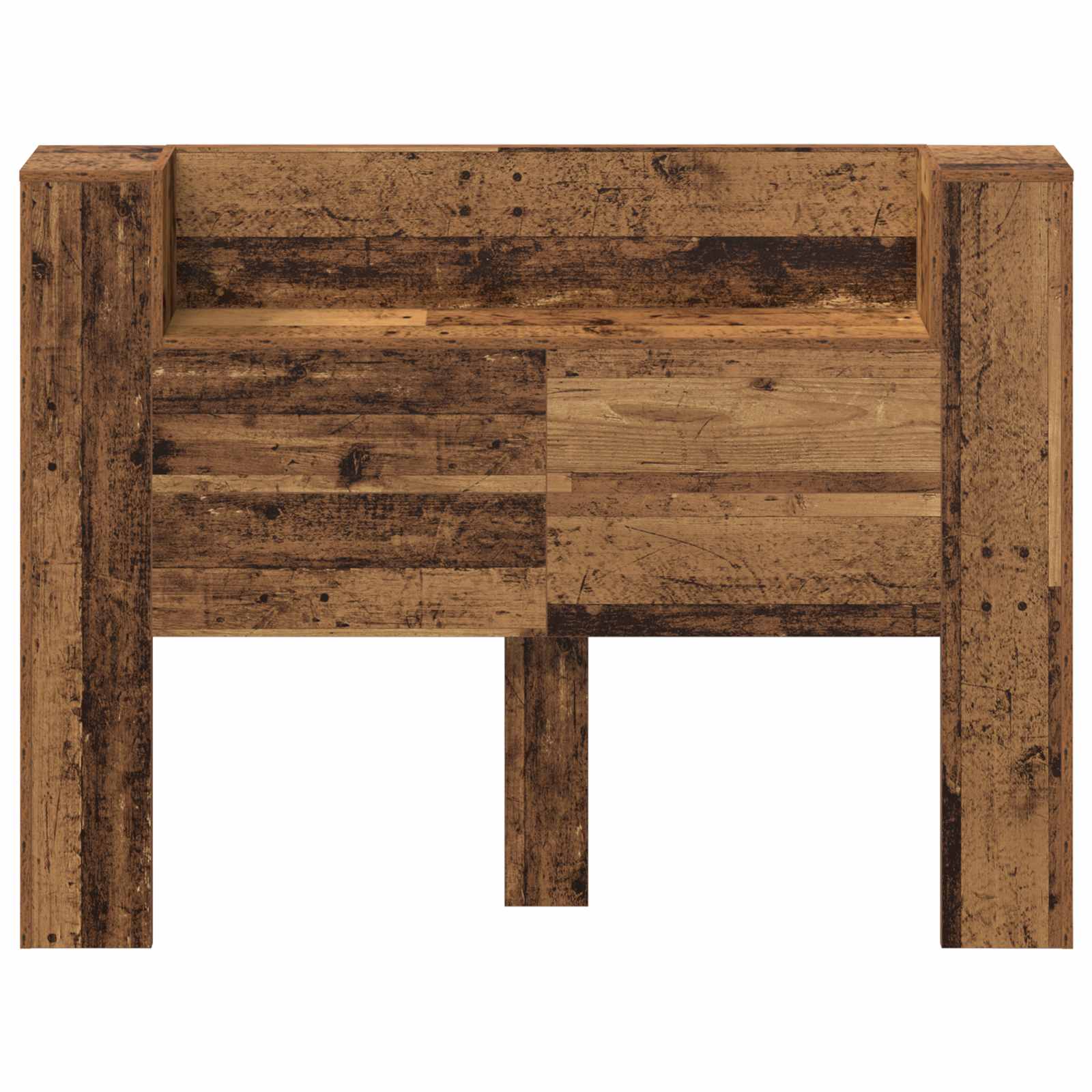 vidaXL Cabecera con tira de luces LED Madera de ingeniería Multicolor