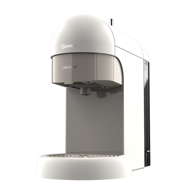 Cecotec Cafetera Express Capricciosa Blanca 1100w - Apta para Café Molido y Cápsulas ese - 19 Bares - Diseño Compacto