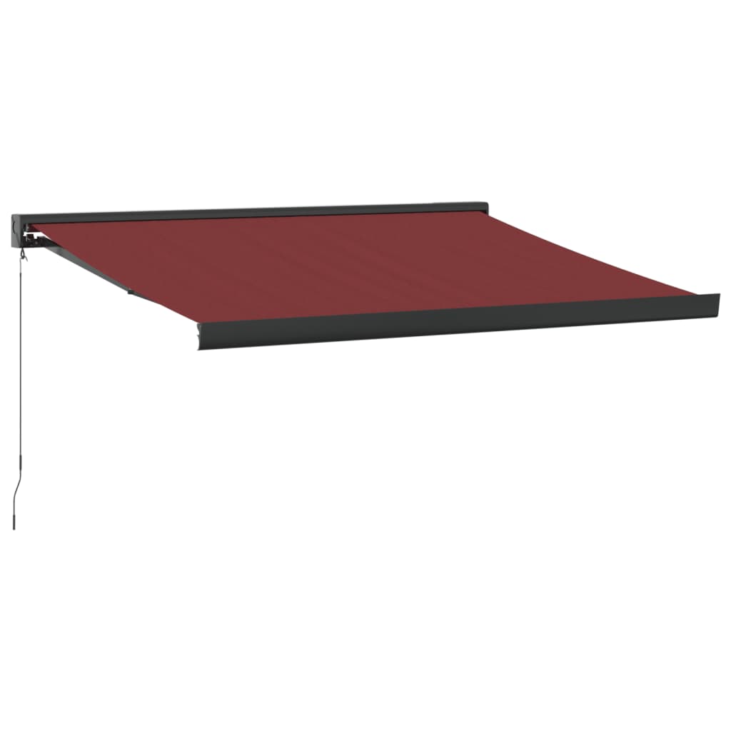 vidaXL Toldo retráctil manual burdeos 300x250 cm