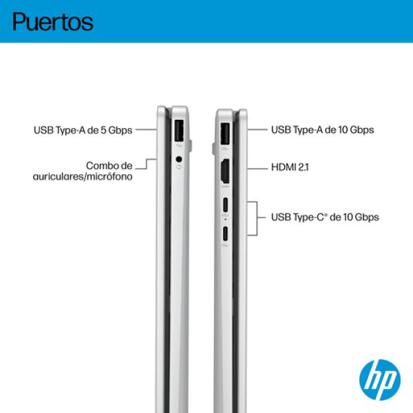 Portátil Convertible HP OmniBook 5 Flip 14-FP0045NS Intel Core 7-150U- 16GB- 1TB SSD- 14' Táctil- Win11