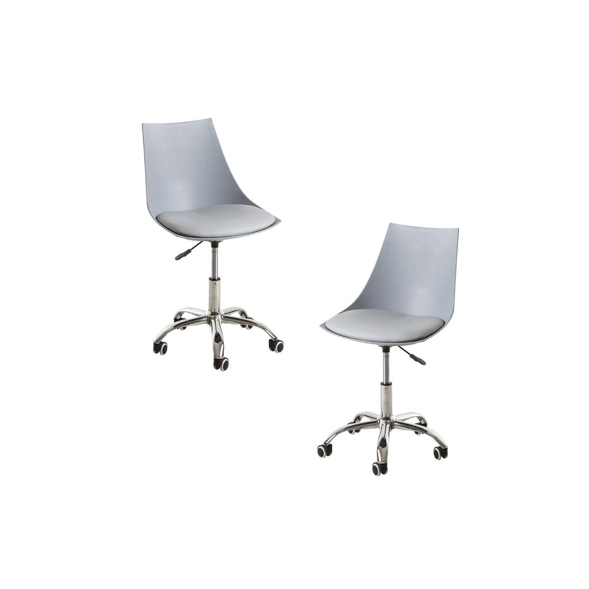 Regalos Miguel - Packs Sillas - Pack 2 Sillas Blok Office - Gris claro