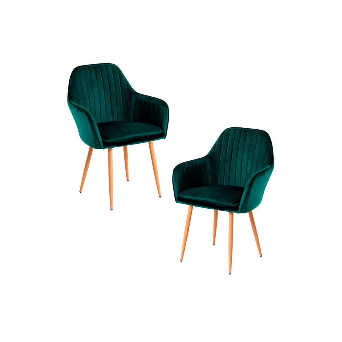 Regalos Miguel - Packs Sillas Comedor - Pack 2 Sillas Chic - Verde