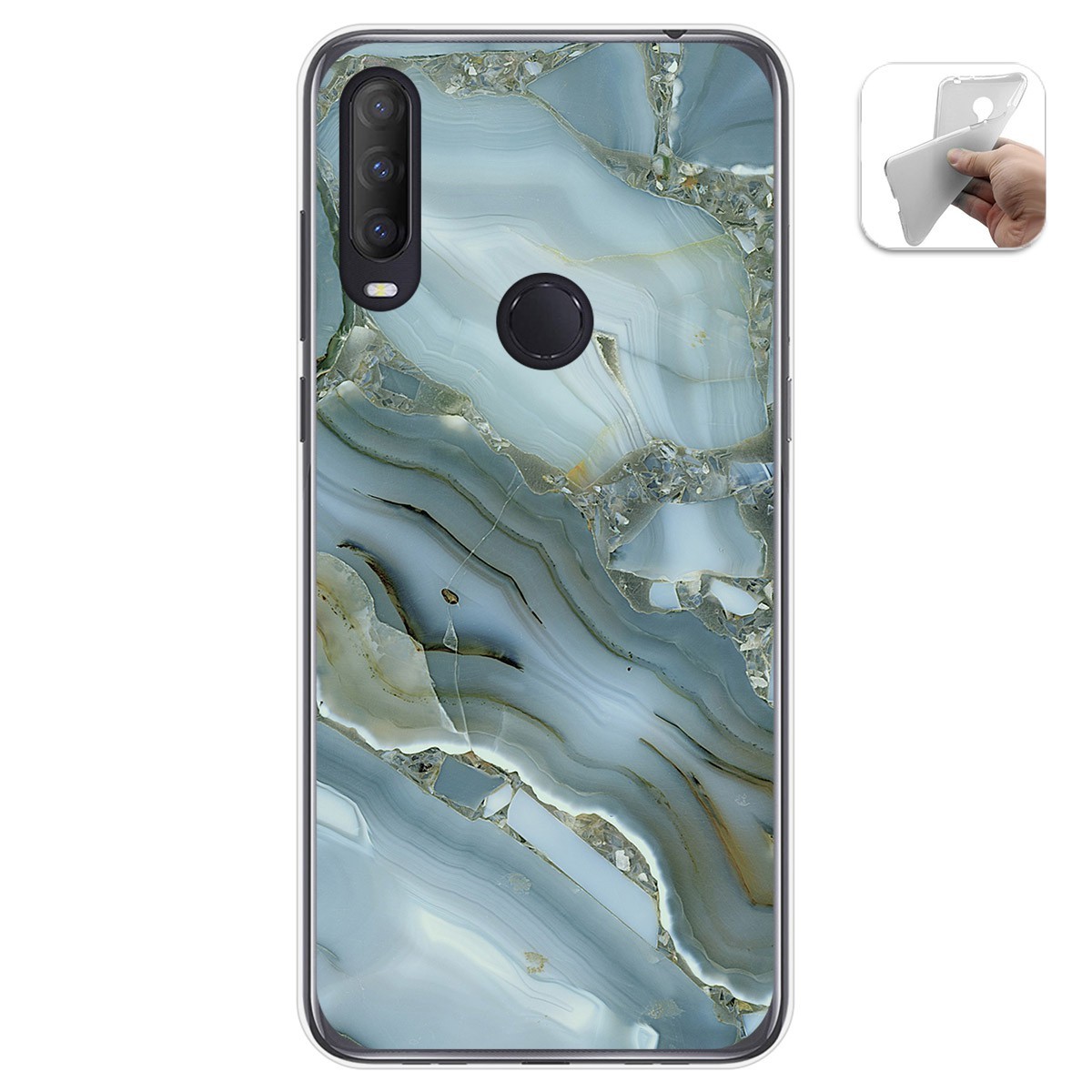 Tumundosmartphone Funda Gel Tpu para Alcatel 1S 2020 / 3L 2020 diseño Mármol 09 Dibujos