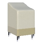 Outsunny Funda protectora para sillas de jardín apilables Lona impermeable 90L x 70W x 115H cm Oxford de alta densidad 600D Beige café