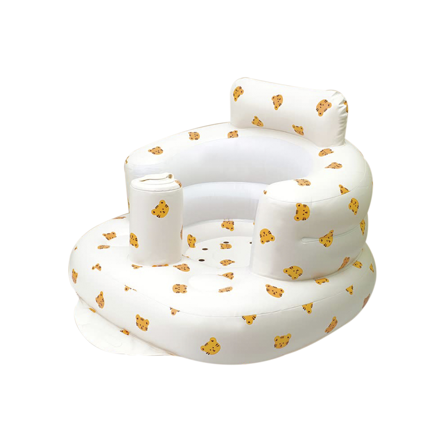 DAM. Silla hinchable para bebés, diseño tigres. 58x47x35 cm.