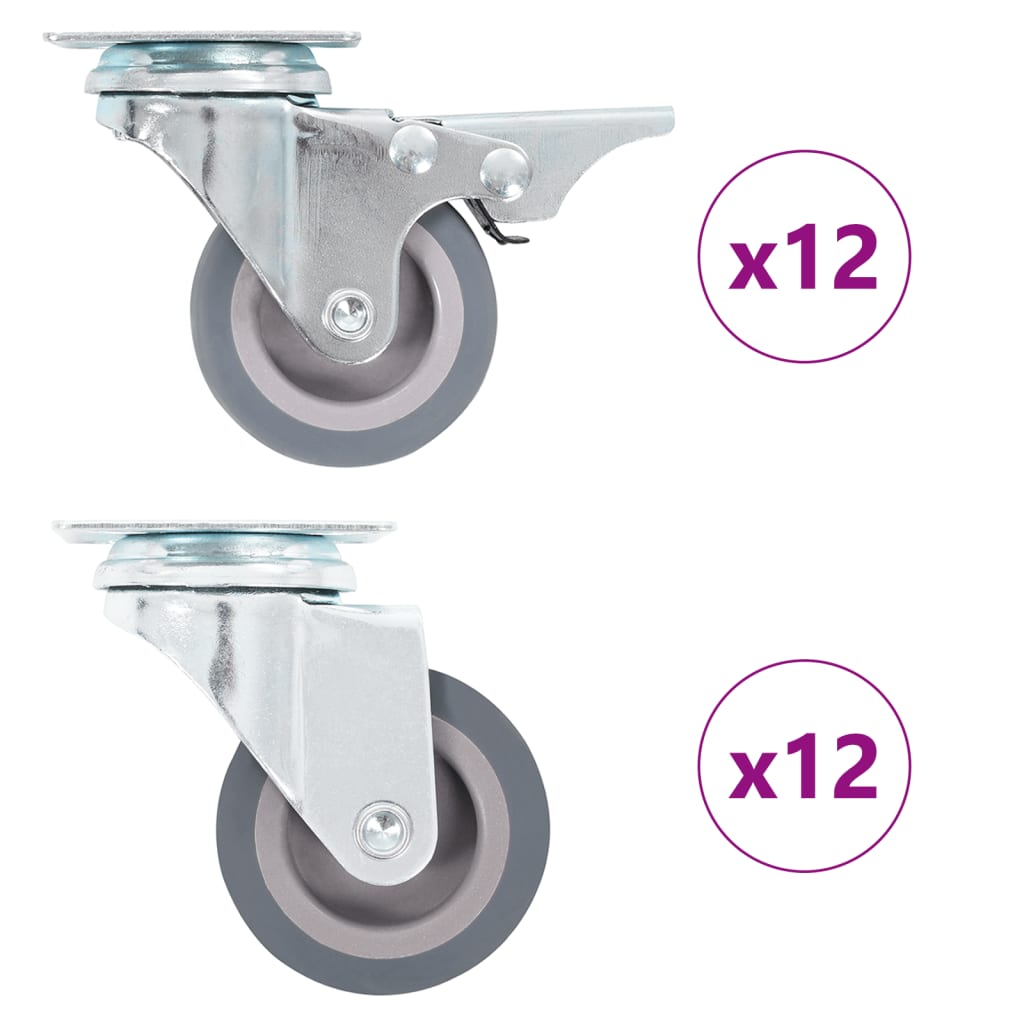 vidaXL Ruedas Giratorias con Diámetro 50mm Manipulación Materiales Muebles Cantidad 4 unidades, 8 unidades, 12 unidades y mas
