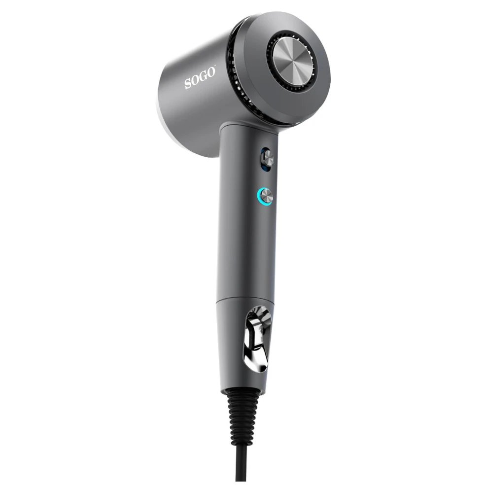Sogo - Secador de pelo SS3235 IONICO 1800W con motor BLDC de 110.000 rpm, tecnología JetFlow y control PID para secado ultrarrápido sin dañar el cabello