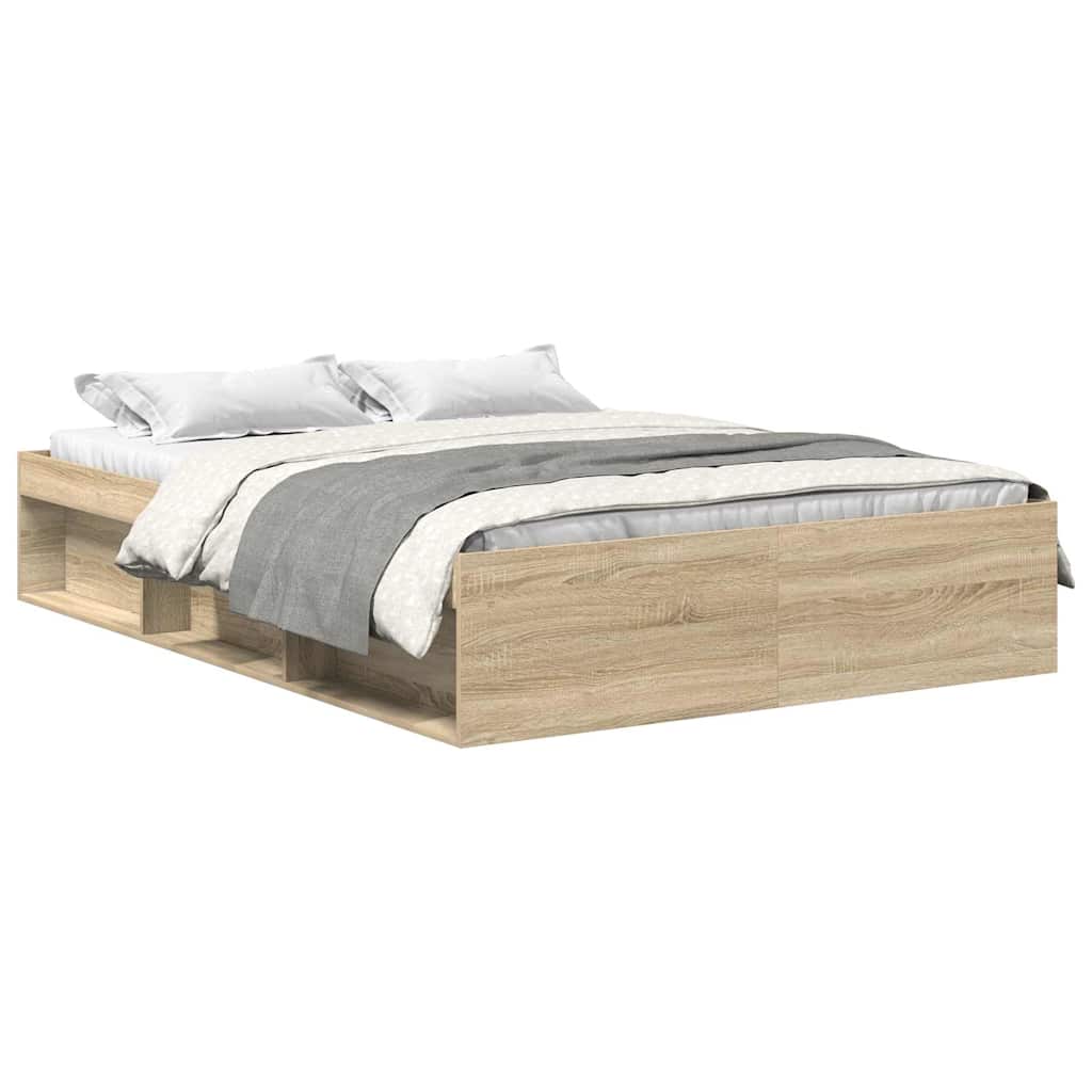 vidaXL Estructura de cama roble Sonoma 150x200 cm