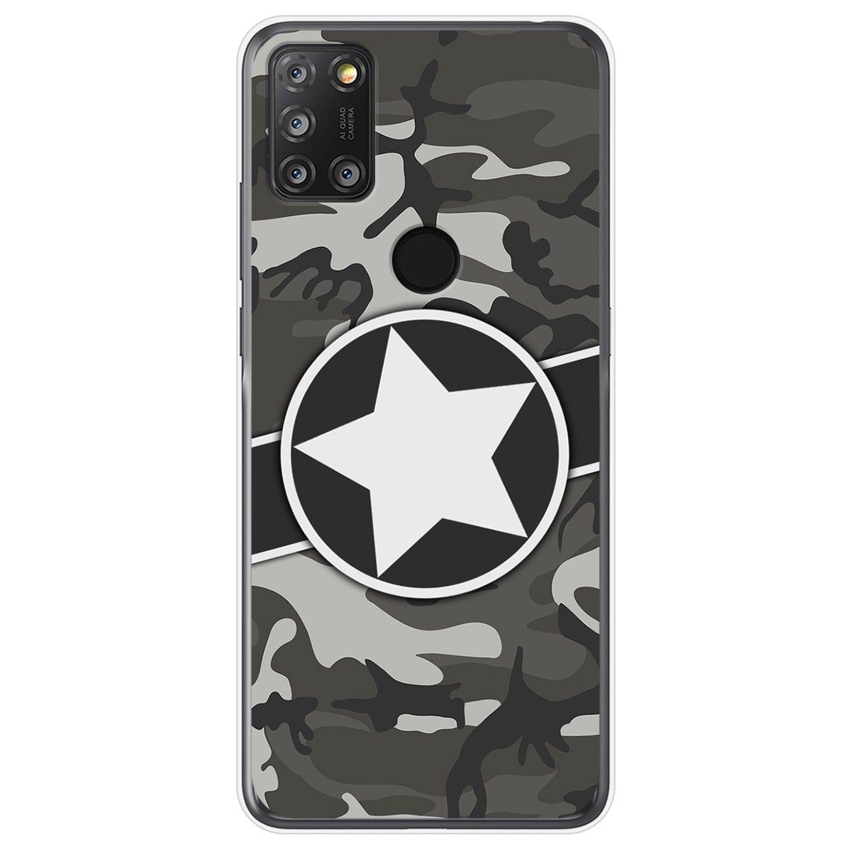 Tumundosmartphone Funda Gel Tpu para Alcatel 3X 4CAM diseño Camuflaje 02 Dibujos