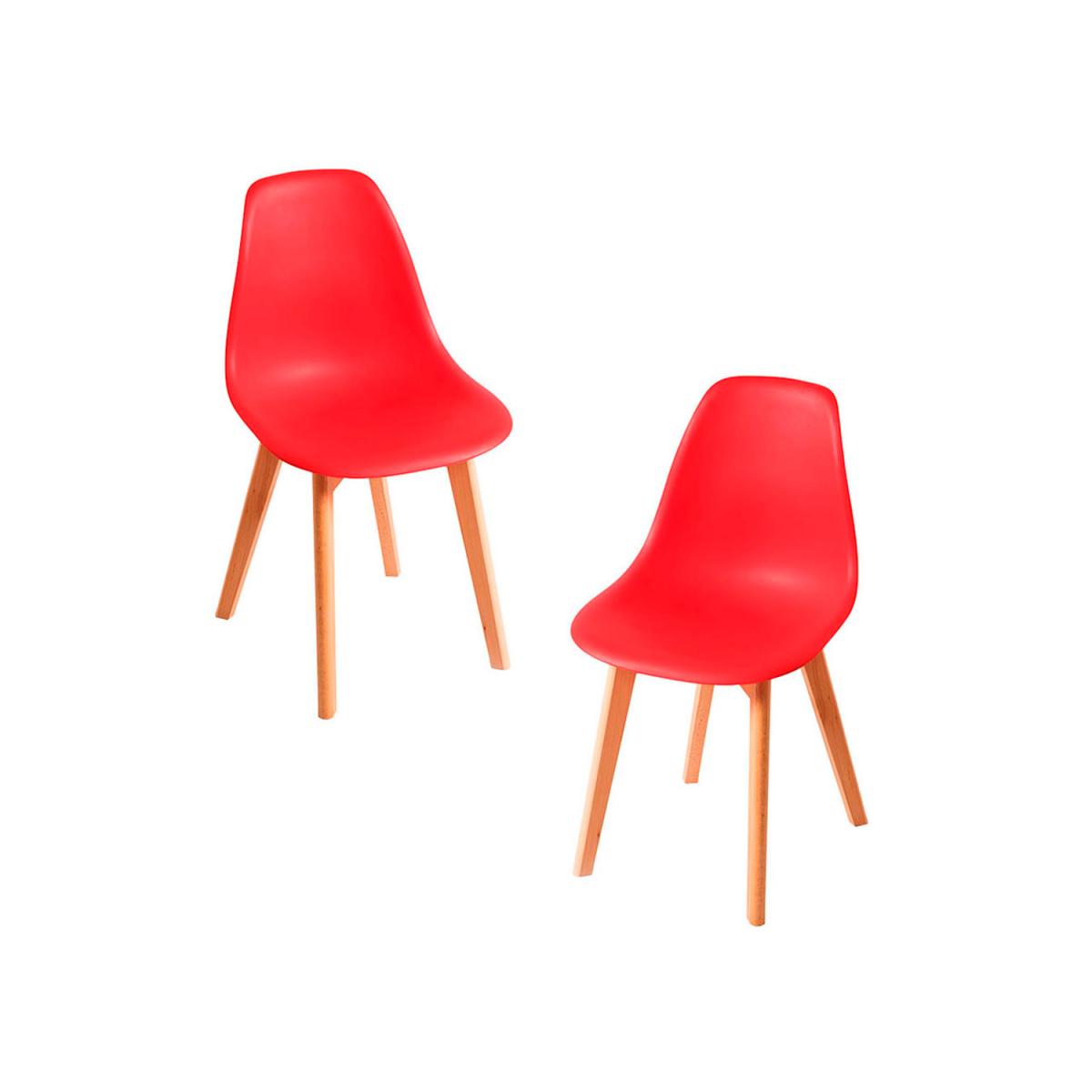 Regalos Miguel - Packs Sillas Comedor - Pack 2 Sillas Kelen - Rojo