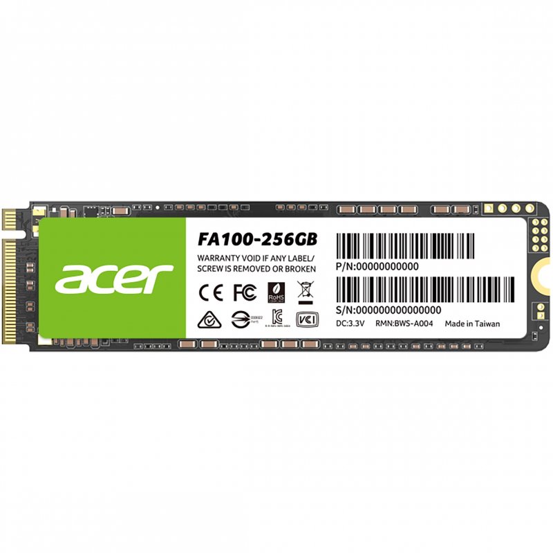 Acer - SSD ACER FA100 256Gb PCIe Gen3 M.2