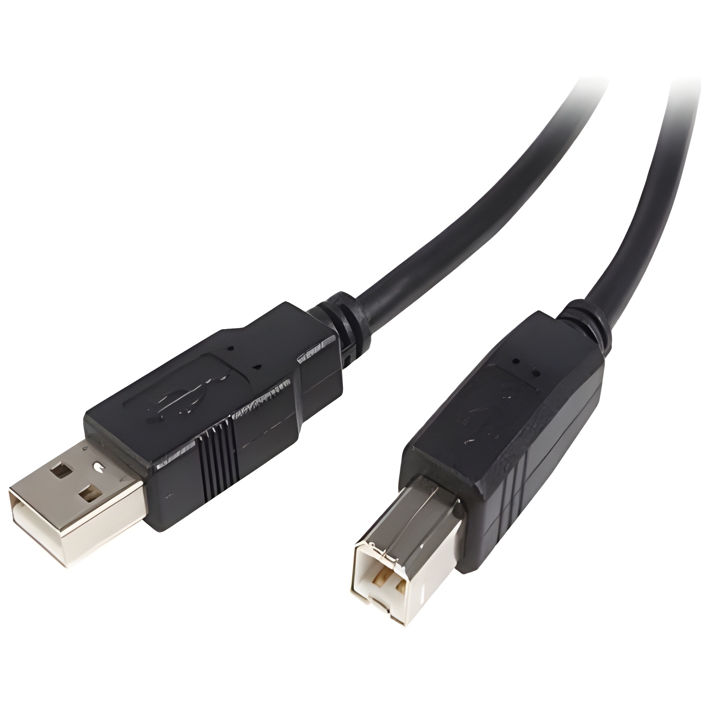 Startech.com cable usb de 5m para impresora - 1x usb a macho - 1x usb b macho - adaptador negro,garantia lifetime