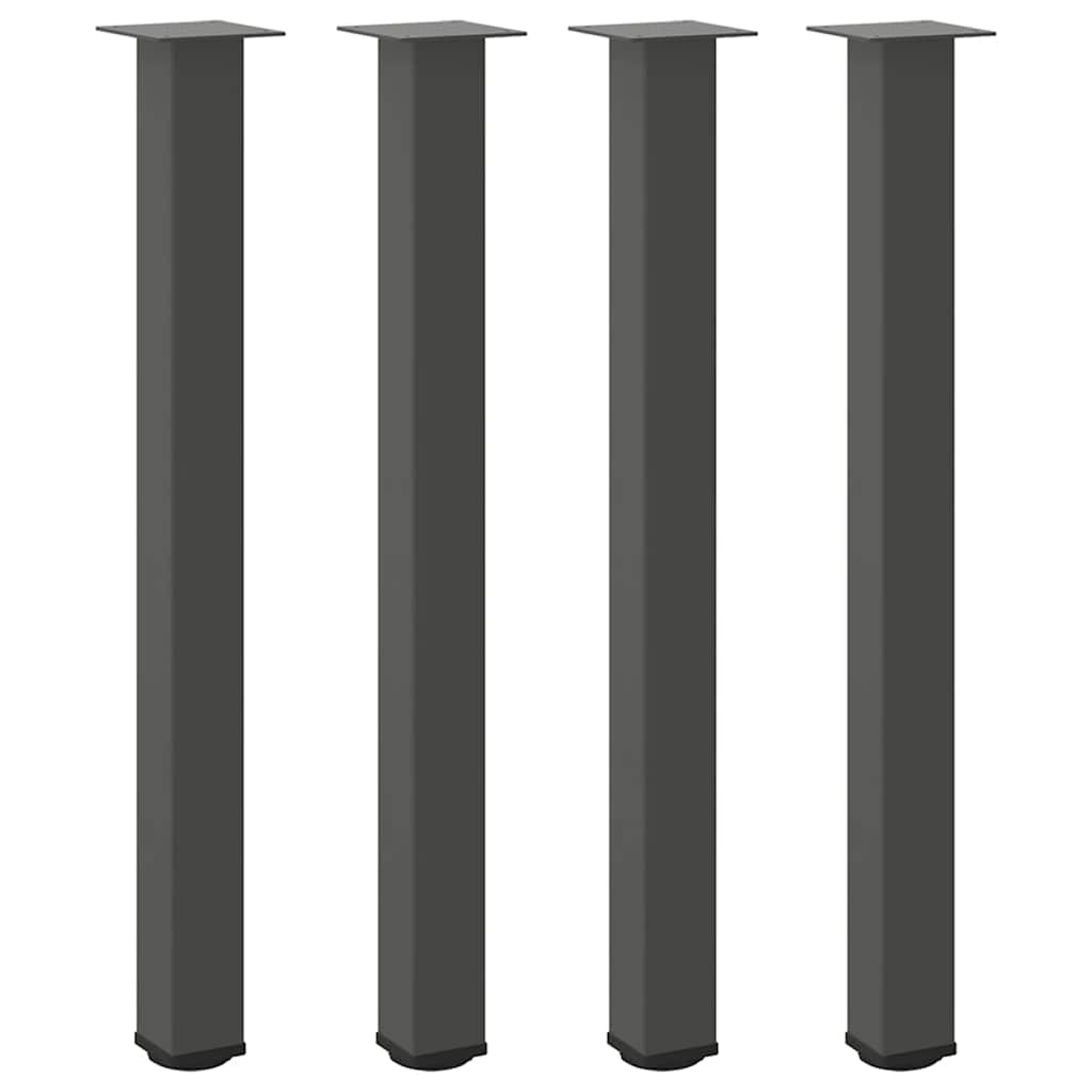 vidaXL Patas para mesa de bar (4 unidades) 100-102 cm, acero