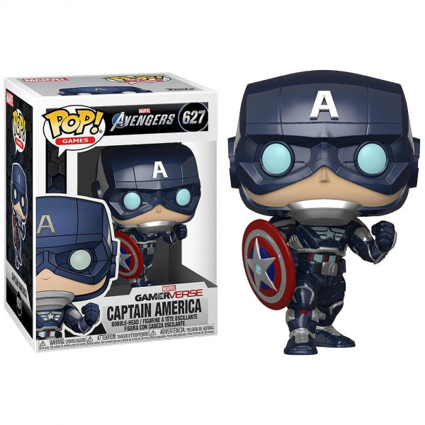 Funko pop marvel vengadores videojuego capitan america traje stark tech