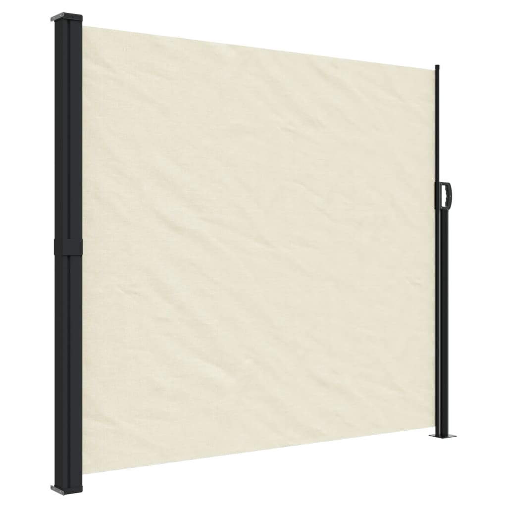 vidaXL Toldo lateral retráctil 180x500 cm Color Negro, Crema, Azul