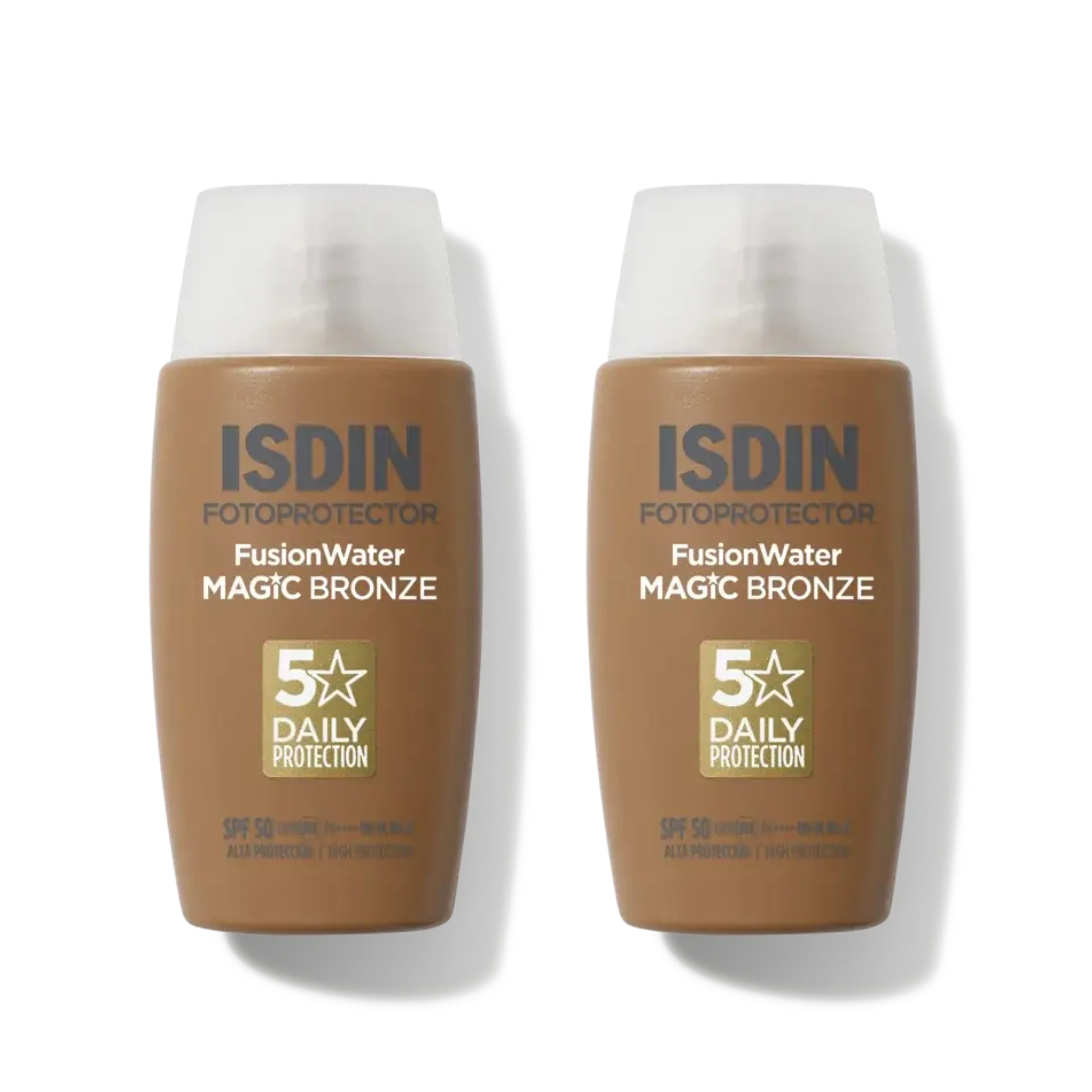 FUSION WATER MAGIC BRONZE SPF50 50ML ISDIN - PACK 2 UNIDADES