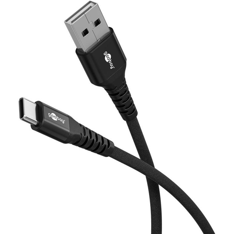 Goobay 74527 cable USB USB 2.0 2 m USB C USB A Negro