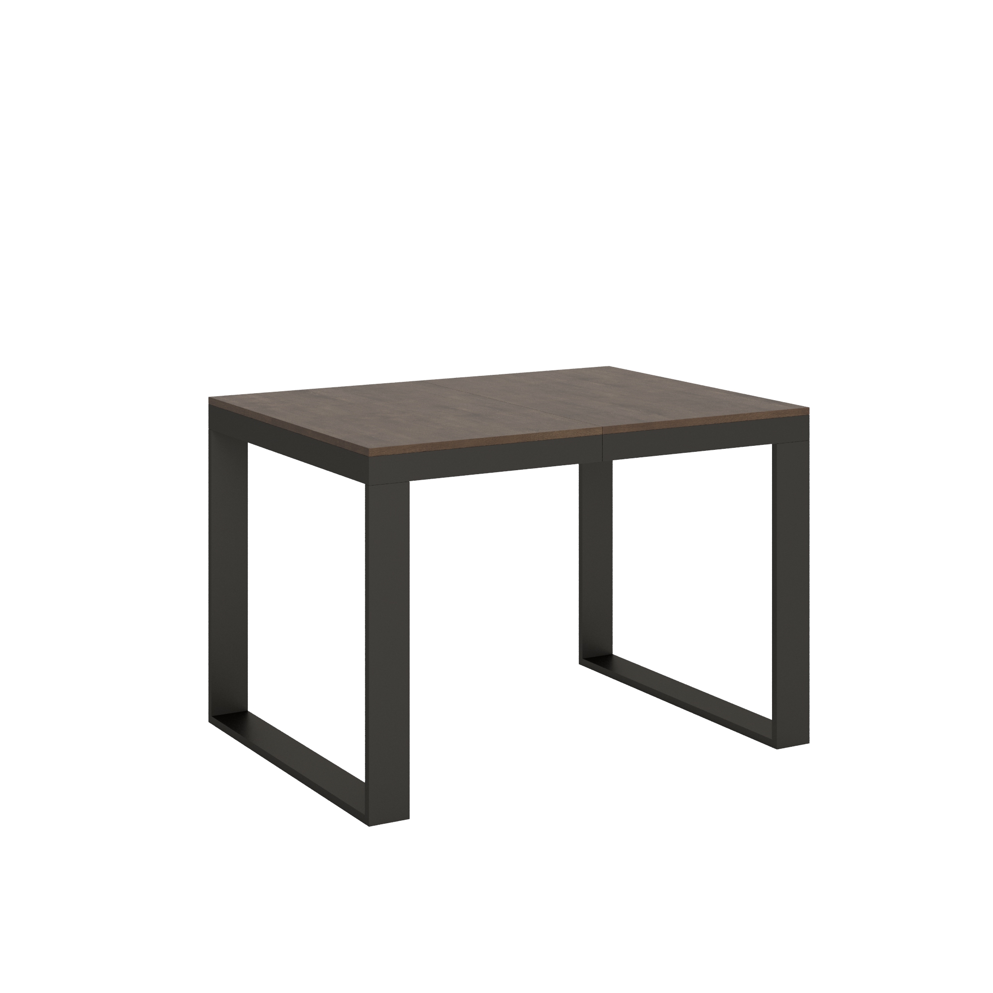 Mesa extensible 90x120/224 cm Tecno Evolution Estructura Nogal Antracita - Itamoby