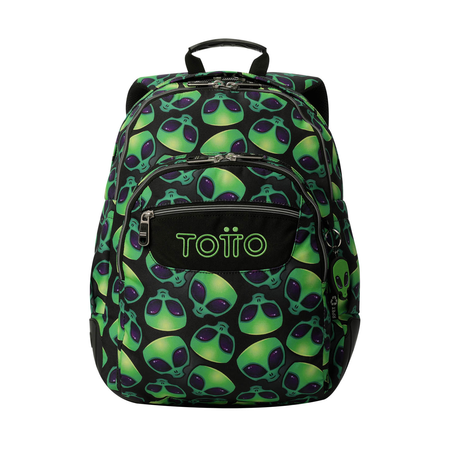 Totto Mochila escolar Rayol Material: Poliéster reciclado 33 x 44 x 13.5 cm
