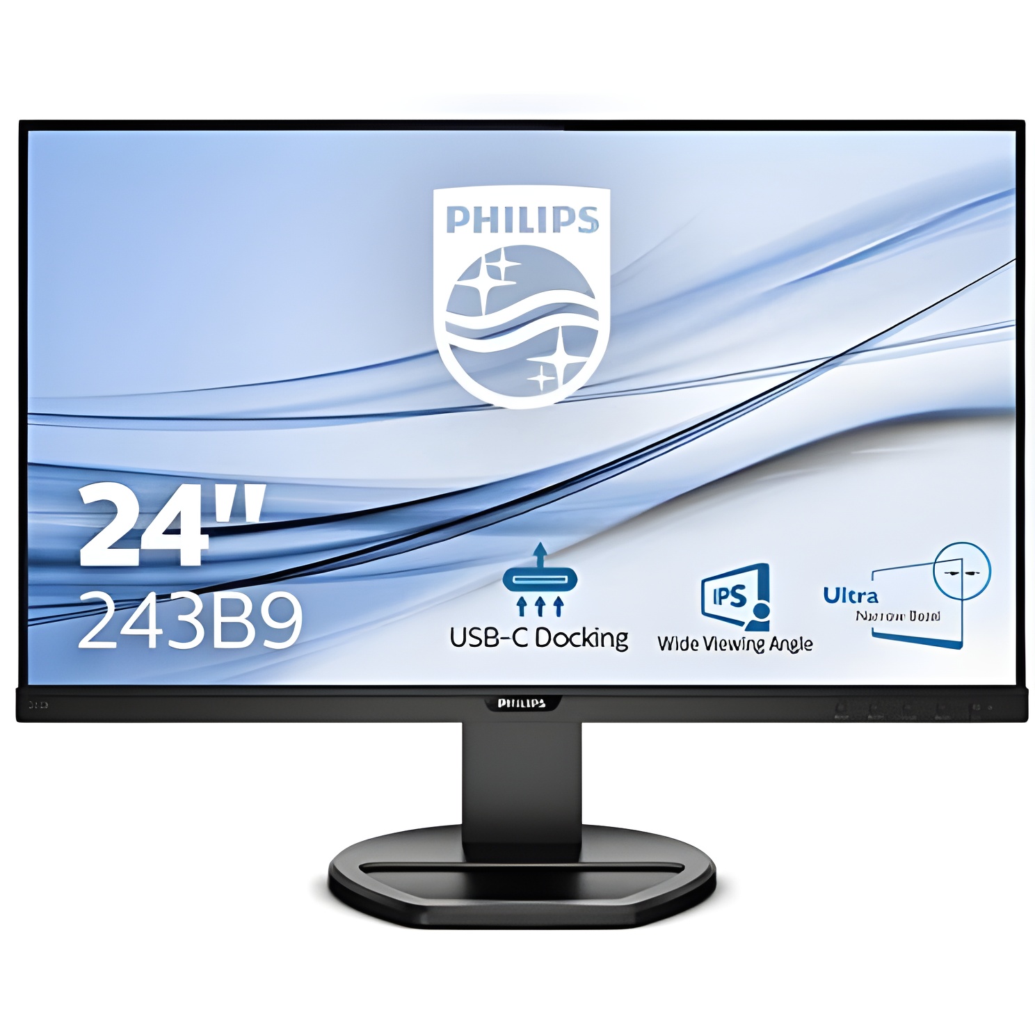 Philips Monitors USB-C 243B9/00-24", Full HD, 75Hz, IPS, Adaptive Sync, (1920x1080, 250 CD/m, D-Sub, HDMI, Displayport 1.2)