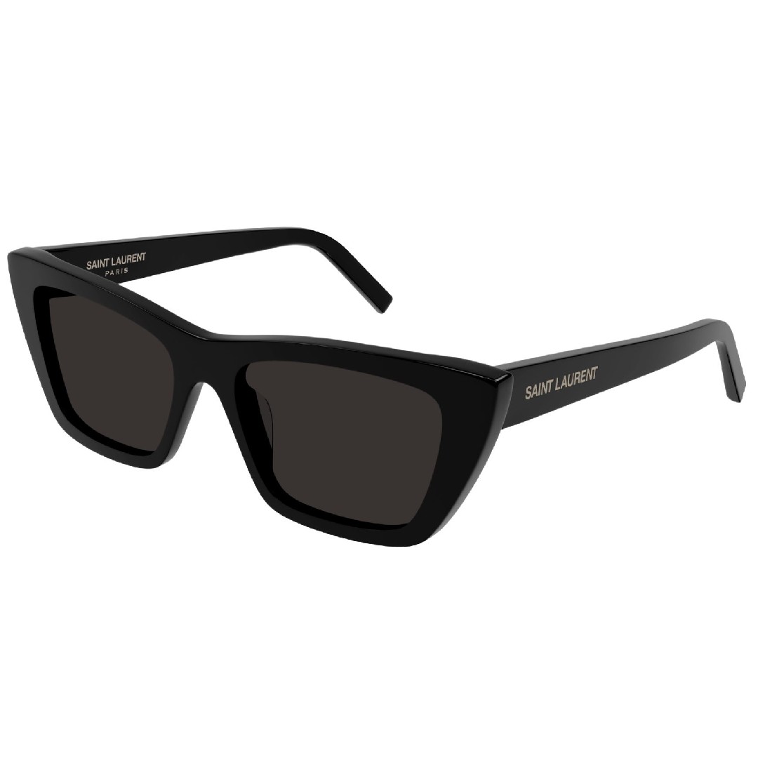 Yves Saint Laurent Women's Sunglasses Model 276, Square Frame with Polyamide Lenses in Pink and Black, 49mm height, 16mm bridge, perfect for stylish sun protection.