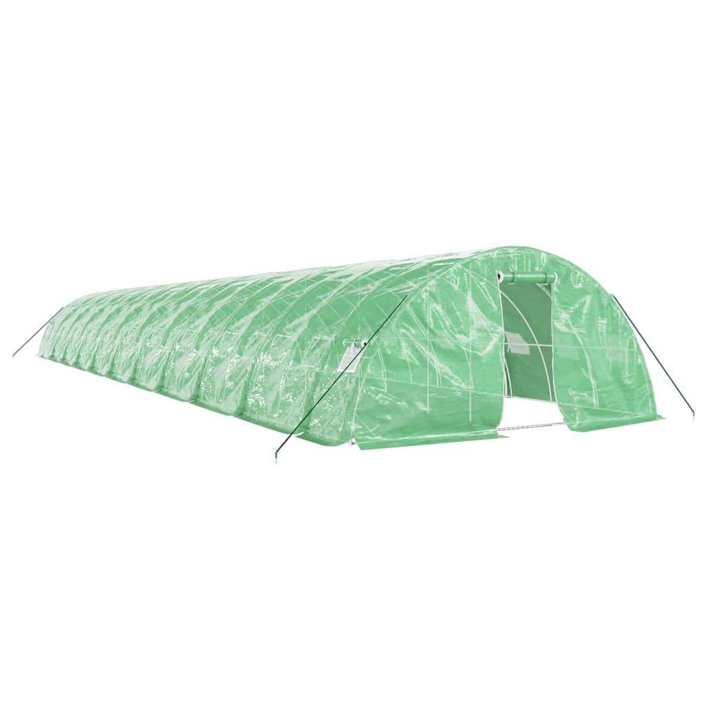 vidaXL Invernadero con estructura de acero verde Multitalles