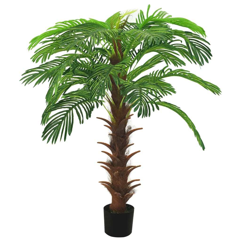 vidaXL Palmera Cycas Artificial con Macetero Verde Planta Falsa Oficina Dimensiones 140 cm,  90 cm,  160 cm y mas