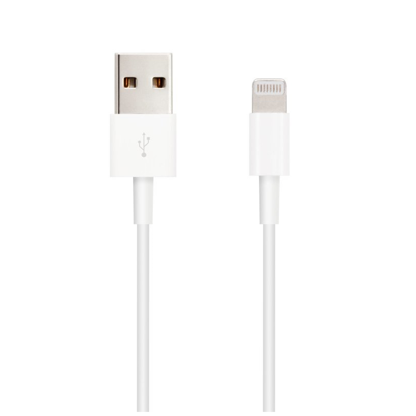 Nanocable lightning to usb 2.0 male/male cable 2m white