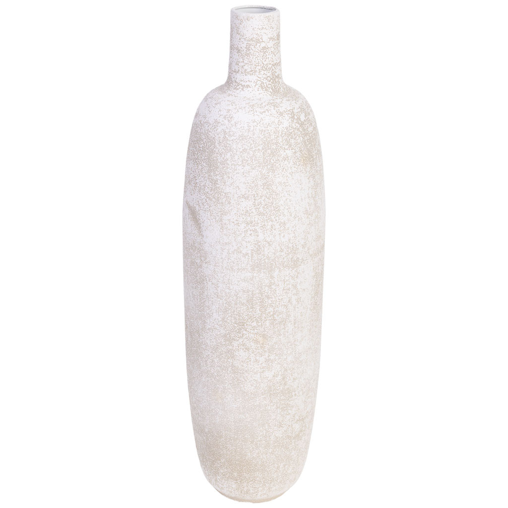 Wonderlust Deco - Jarrón de metal gris 19.5x19.5x70.5h cm Gris 19.5x19.5x70.5h cm