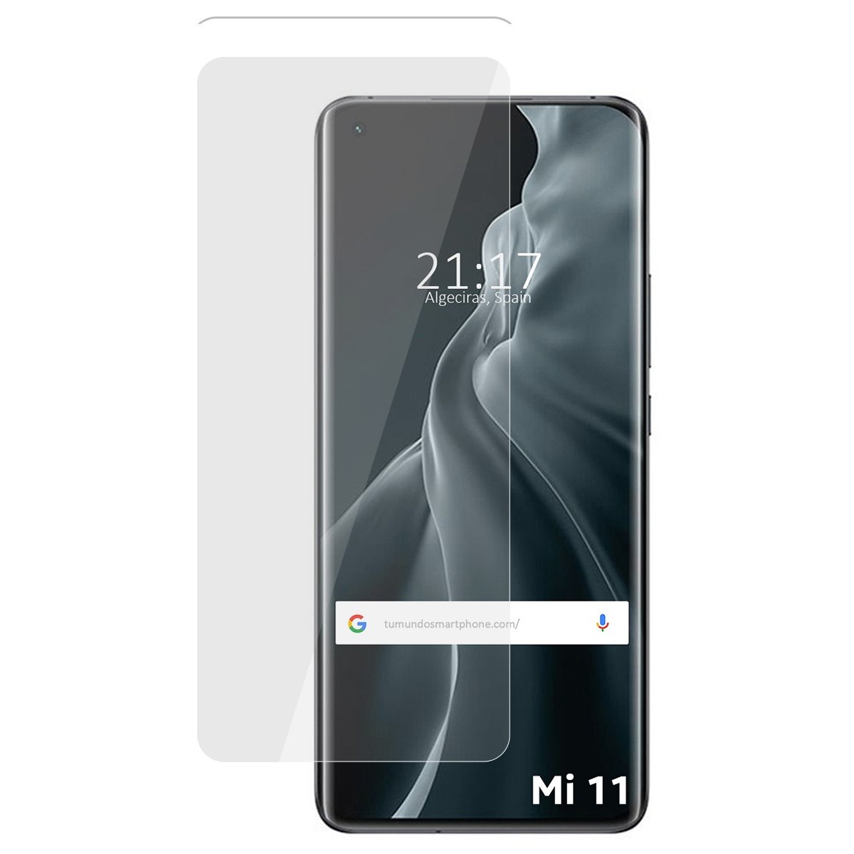 Tumundosmartphone Protector Cristal Templado Completo Curvo UV Full Glue para Xiaomi Mi 11 5G