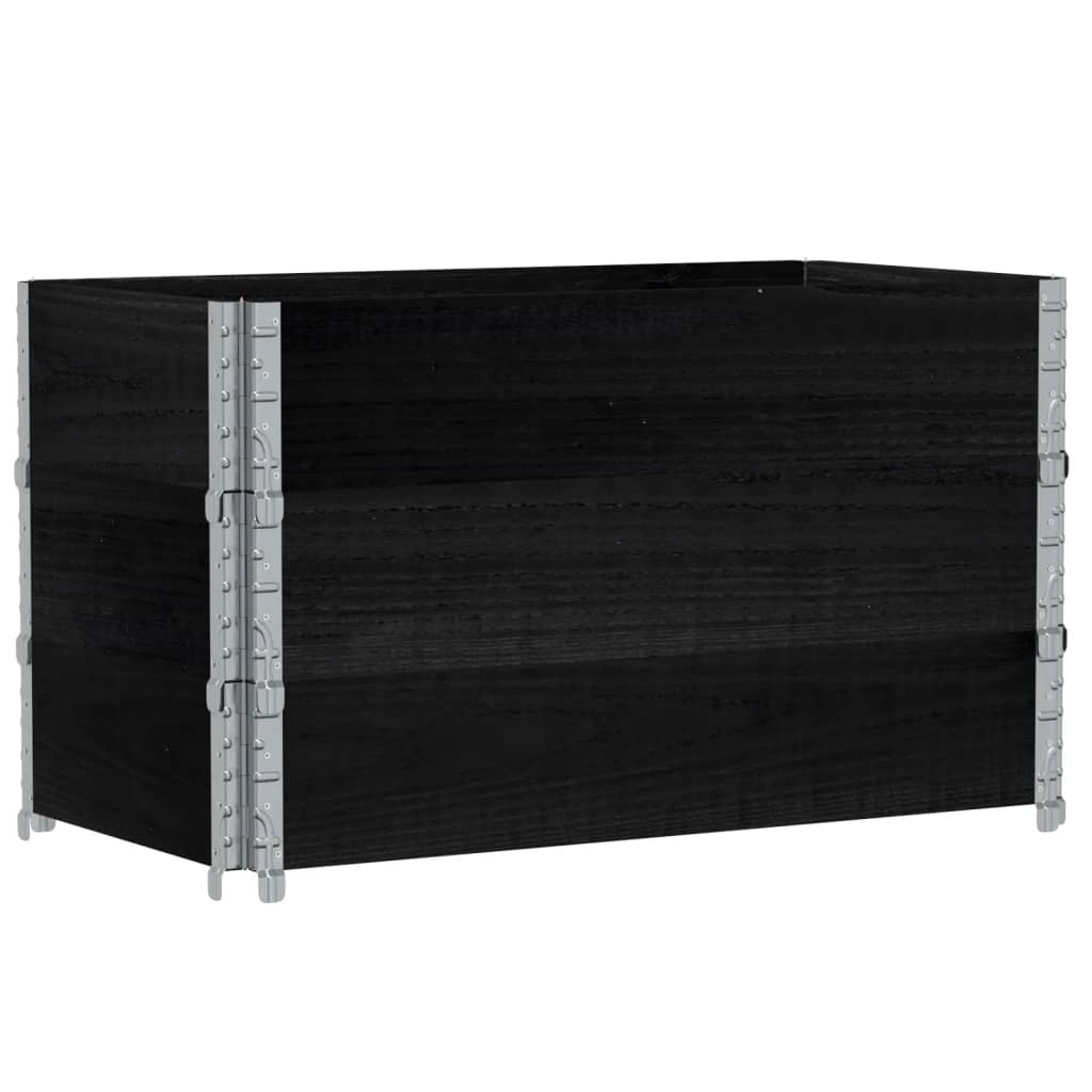 vidaXL Jardinera de madera maciza de pino 100x50 cm Color Marrón, Negro, Gris y mas