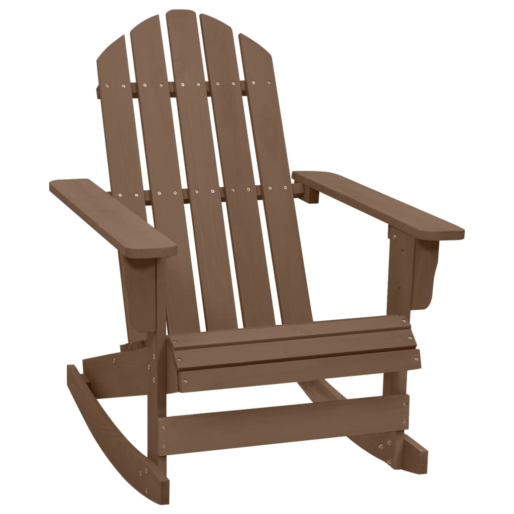 vidaXL Mecedora de jardín de madera