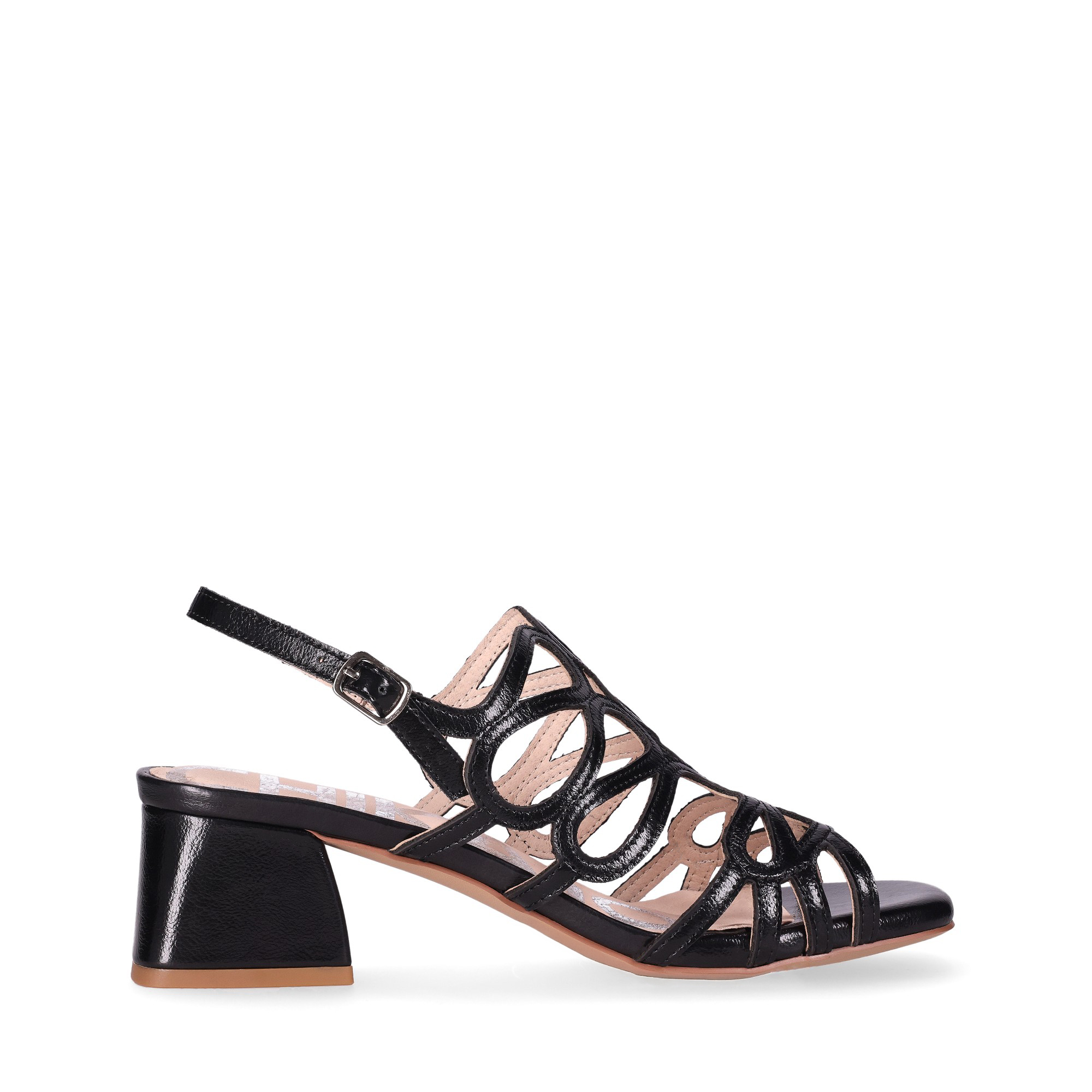 Chika10 MELANIA 09 Sandalia de TacÃ³n Negro/Black