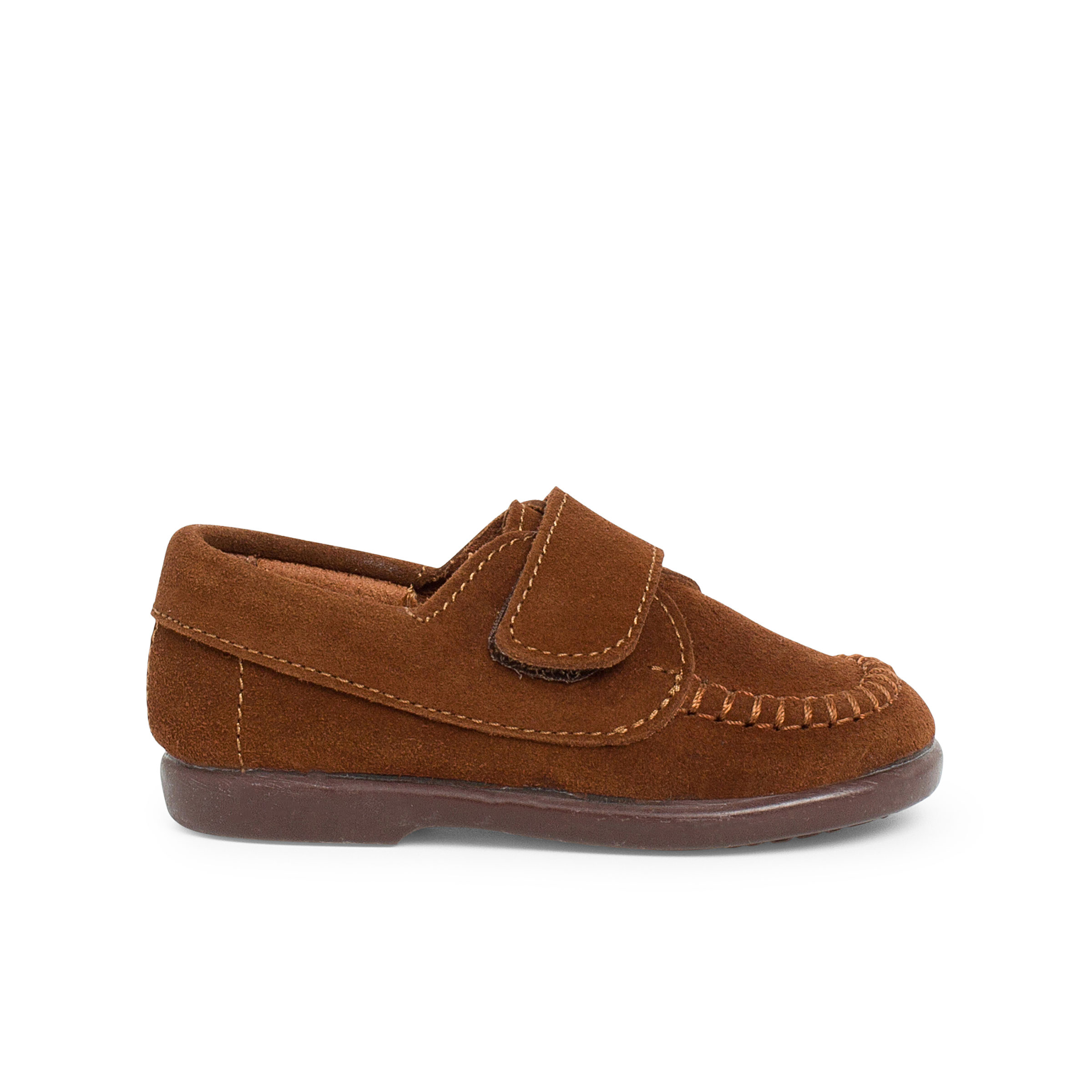 Pisamonas mocasines niños serraje cinta adhesiva