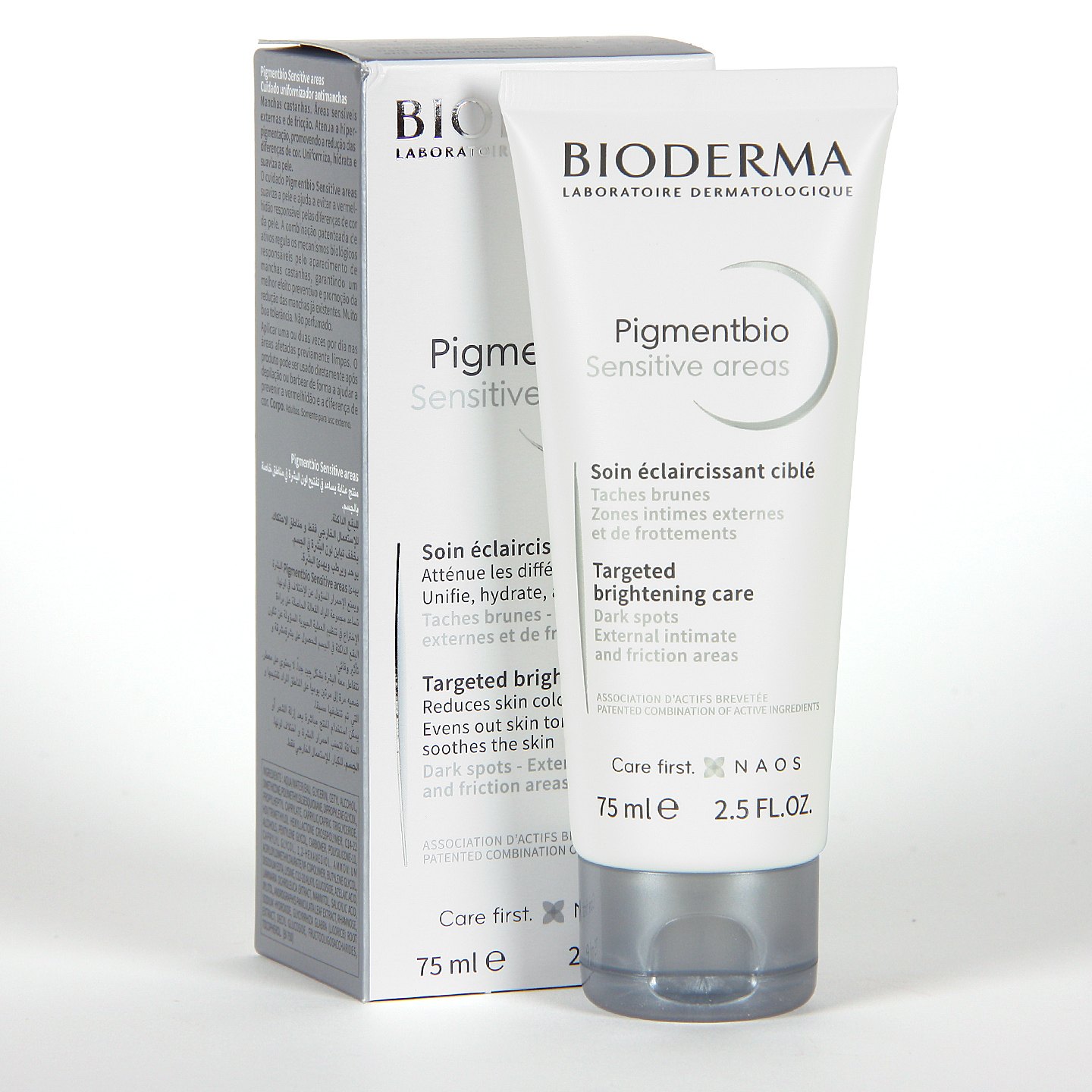 Bioderma Pigmentbio Sensitive Areas Crema Unificadora de Tono para Axilas, Ingles y Zonas Íntimas Externas 75ml