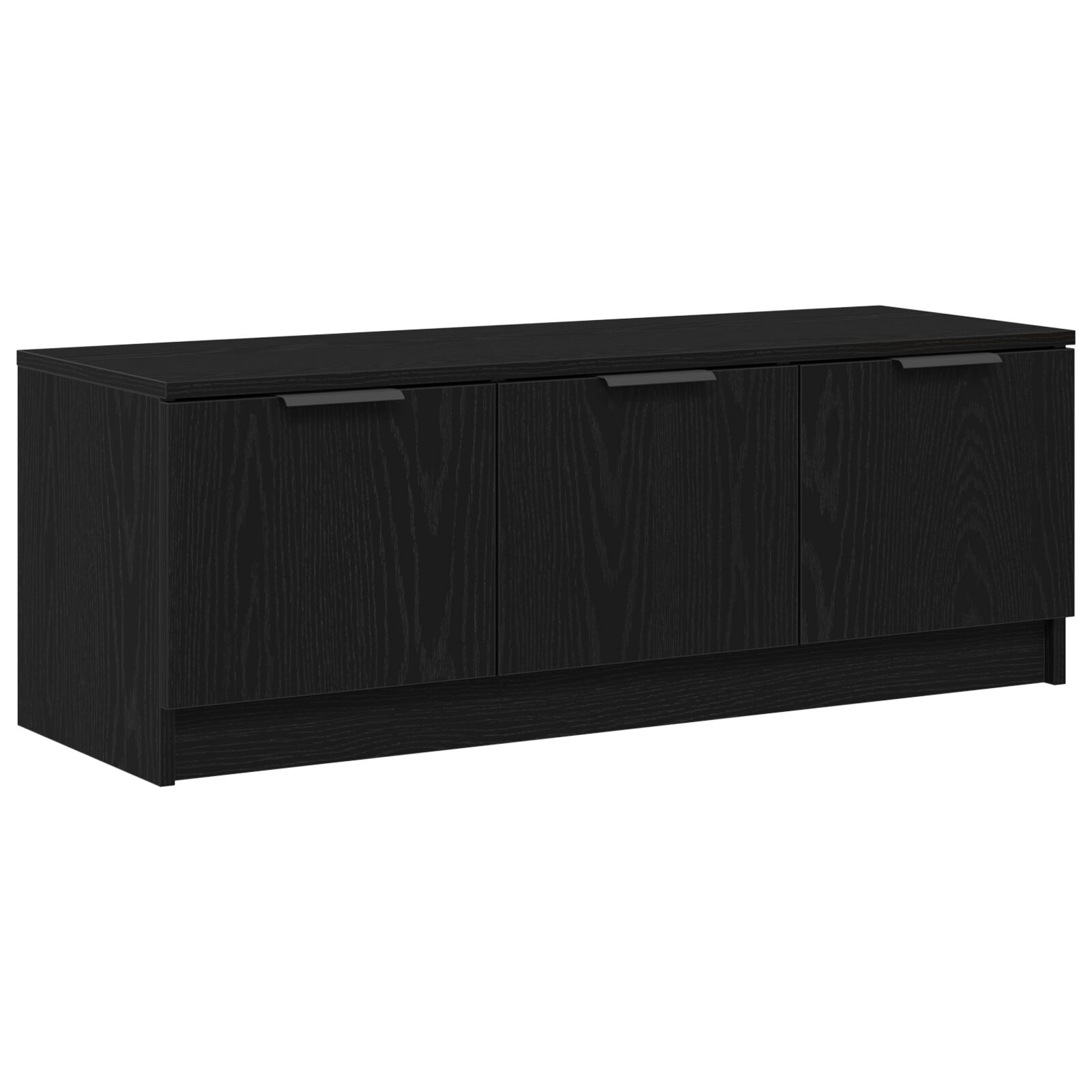 Mueble de TV vidaXL Negro Roble 102x35x36,5 cm Madera elaborada
