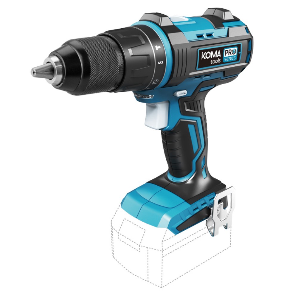 Taladro atornillador/percutor 20V BRUSHLESS SIN BAT/CARG KOMA 08762 - Envío desde ESPAÑA 24h.
