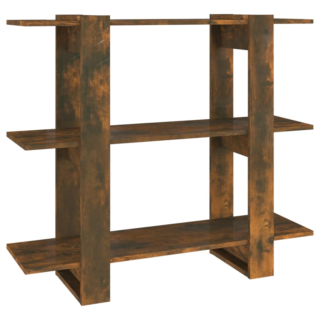 vidaXL Estantería/divisor de espacios 100x30x87 cm Blanco, Negro, Roble Sonoma Mueble Almacenaje Estantería para Oficina, Estudio, Dormitorio Estantería/Librería/ mueble de Almacenamiento